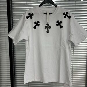 Chrome Hearts white short-sleeved T-shirt